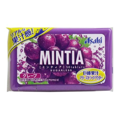 日本 朝日 ASAHI MINTIA无糖葡萄味糖果 50粒 — 家禾贸易集团美国批发供应