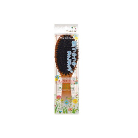 日本 香缇 MAPEPE天然毛混合枫木橡胶气垫梳子 一支装 — 家禾贸易集团美国批发供应