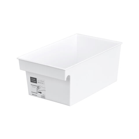 日本 井上 Inomata Simple Storage Basket Wide WHT — 家禾贸易集团美国批发供应