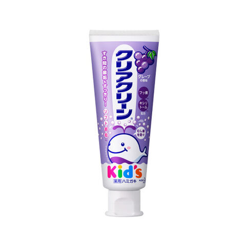 KAO Clear Clean Kid's Toothpaste #Grape 70g — Japanese oral care product available wholesale from JIAHE Trading Group