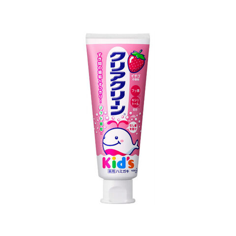 KAO Clear Clean Kid's Toothpaste #Strawberry 70g — Japanese oral care product available wholesale from JIAHE Trading Group
