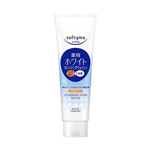 Kose Softymo White Makeup Cleansing & Facial Foam 190g — Japanese skincare product available wholesale from JIAHE Trading Group