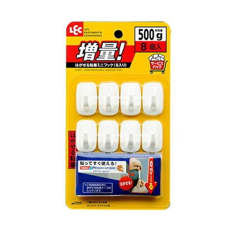 日本 丽固 LEC Removable Adhesive Mini Hook — 家禾贸易集团美国批发供应