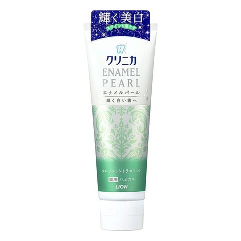 Lion Enamel Pearl White Citrus Mint Toothpaste 130g — Japanese oral care product available wholesale from JIAHE Trading Group