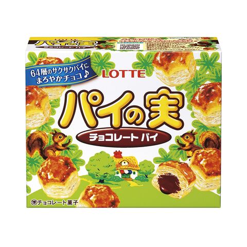 日本 乐天 LOTTE乐天64层巧克力酱千层派酥夹心饼73g — 家禾贸易集团美国批发供应