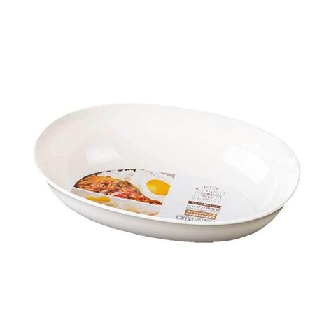 Nakaya Oval Microvable Deep Plate WT 日本 中屋 Nakaya Oval Microvable Deep Plate WT — 家禾贸易集团美国批发供应