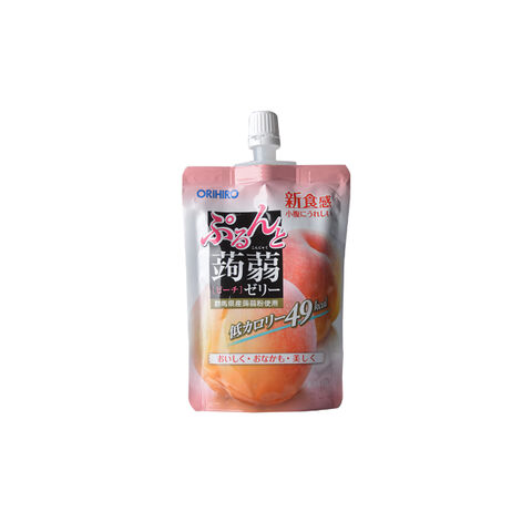 日本 欧力喜乐 ORIHIRO 欧力喜乐 可吸蒟蒻果汁果冻水蜜桃口味 130g — 家禾贸易集团美国批发供应