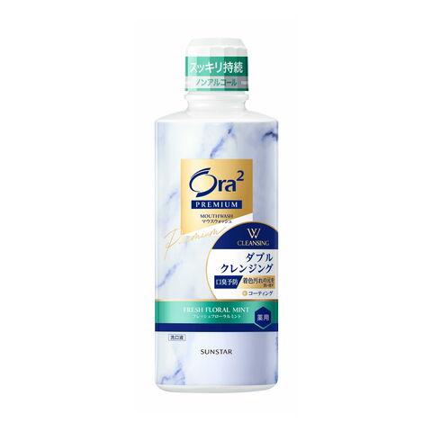 Sunstar ORA2 Premium Mouthwash Fresh Floral Mint — Japanese oral care product available wholesale from JIAHE Trading Group